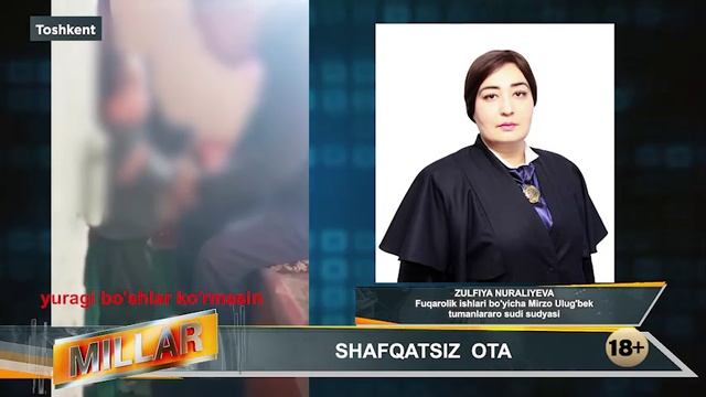 Сурхондарёда фарзандини уриб, шафқатсиз муносабатда бўлган шахсга нисбатан Маъмурий иш қўзғатилди.