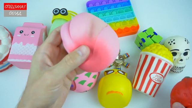Pop it vs Сквиши Антистрессов Слаймов Сравнение Обзор Спецзаказ Склад смотреть онлайн