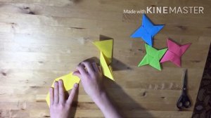 Оригами летающие сюрикены