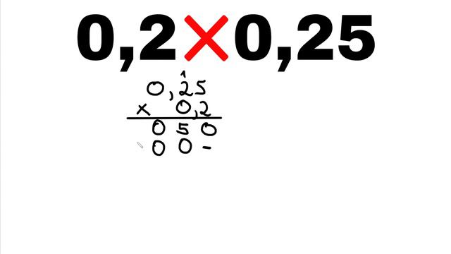 0,2 x 0,25 | MULTIPLICAÇÃO COM VÍRGULA | MATEMÁTICA BÁSICA смотреть онлайн
