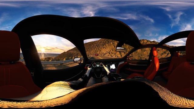 360° Toyota Camry Interior car view at Pacific Coast Highway #assettocorsa #360video #acmods смотреть онлайн