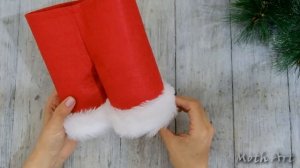 Дети будут рады такому мешочку с вкусняшками ??? Новогодний мешочек своими руками