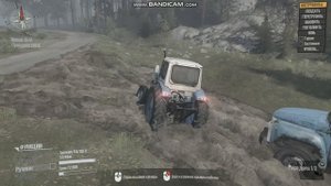 spintires ModRunner перевернул трактор