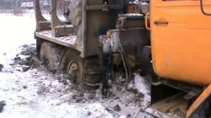 Лесовоз удачно припарковался