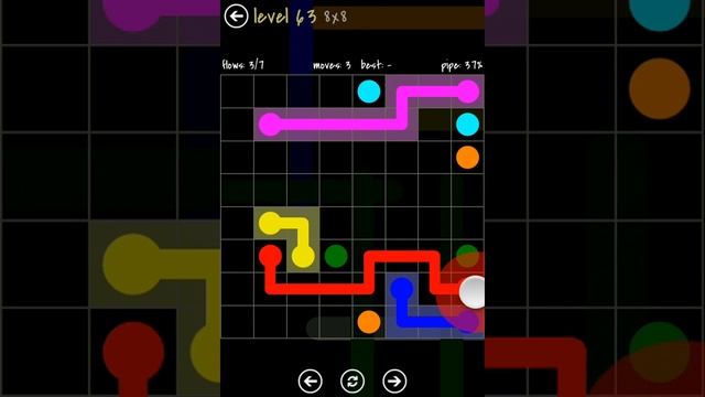 Flow Free - 8X8 Mania Walkthrough - Level 63