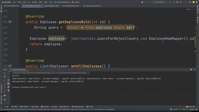 Spring tutorial 5 | JDBC implementation | JdbcTemplate | @PropertySource | @Value смотреть онлайн