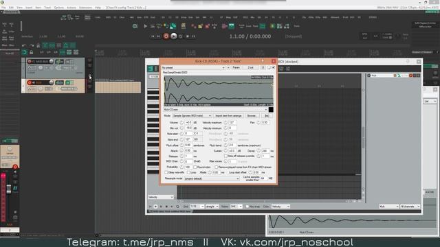 БИТМЕЙКИНГ В Reaper 6 | Семплер / Ударные #1
