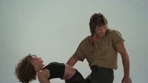 Патрик Суэйзи и Дженнифер Грей на репетиции танца