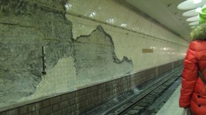 Станция метро Киевская радиальная (Филёвская линия), ремонт // март 2015