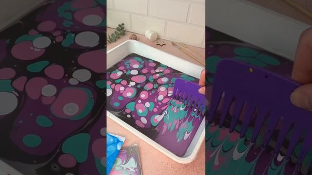 Рисование на воде в технике эбру | Рисуем вместе с @ebrucoloreurope7712 смотреть онлайн