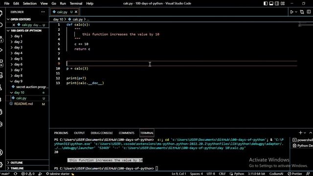 Functions with outputs | 100 days of python | #10