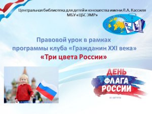 Видеоурок Три цвета России