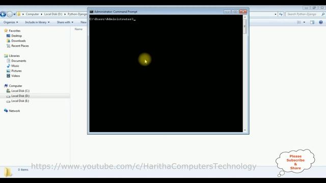 Python Django 3.0.8 Installation On Windows Using Command Prompt