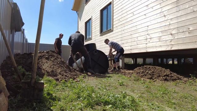 Монтажа септика "Диамант 6" для загородного дома. Обзор #септик#диамант#септикдлядачи#септикидлядом