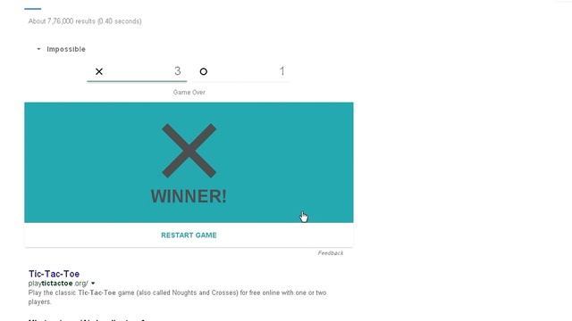 HOW I BEAT GOOGLE'S Tic-Tac-Toe IMPOSSIBLE LEVEL !!! смотреть онлайн