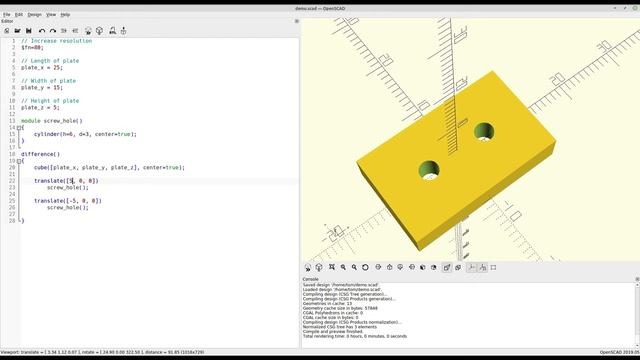 Basics Of Parametric Design In OpenSCAD