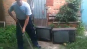 Дед разбил телевизор #Приколы