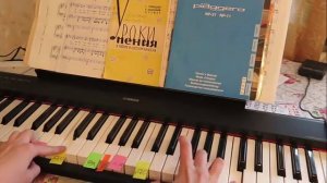 Играем на ПИАНИНО ДВУМЯ руками! Красивая мелодия.