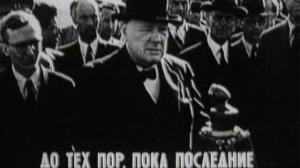 Winston Churchill speaking in Moscow