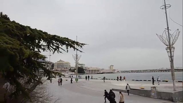 г. Ялта. Набережная. Морпорт. 02.03.2024 год.