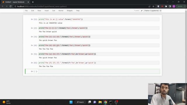 #8 Python Tutorial For Beginners | String Formatting