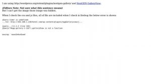 Wordpress: JavaScript Errors when Loading NextGEN Gallery