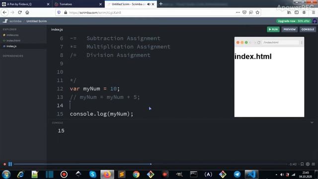 JavaScript Compound Assignment Operators | Math shorthand operators