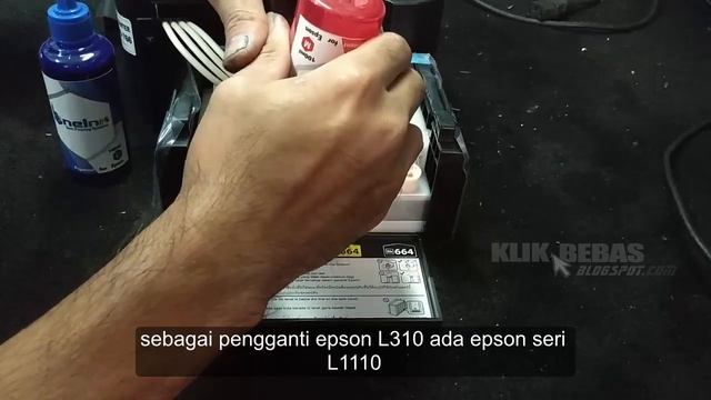 Unboxing Epson L310 ganti menggunakan tinta pigment