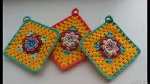 Прихватки, подставки,грелки на чайник,бабочки крючком.