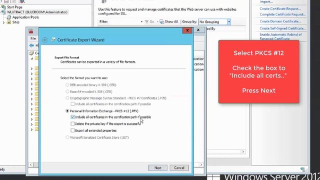 8 - How to Export Certificate using IIS смотреть онлайн