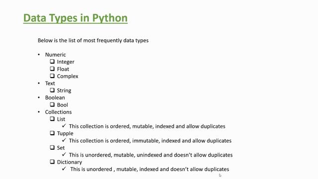 Python Full Course - Data Type - Video 26 смотреть онлайн