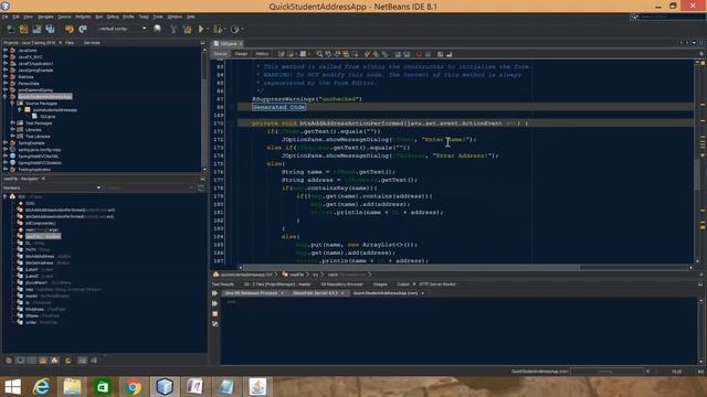 Java Swing File I O Quick Name Address Program Java Training 2016 смотреть онлайн