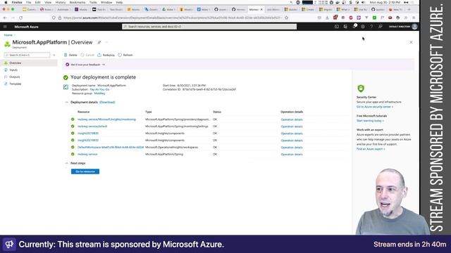Deploy an app using Azure Spring Cloud and PostgreSQL смотреть онлайн