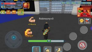 Как начать развиваться в игре Симулятор силача в Blockman go
