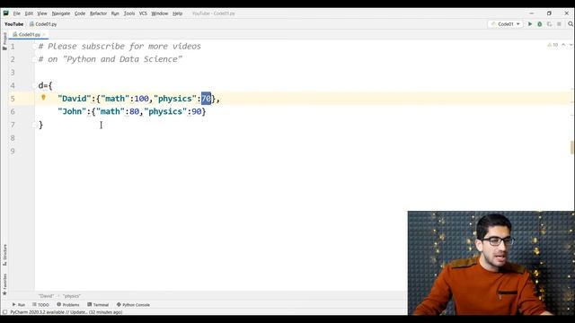 Python Tutorial | #5 Python dictionaries, python dictionary indexing and its methods