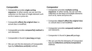 difference between comparable and comparator