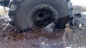 Т 40 на колесах от комбайна стал просто МОНСТР !