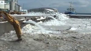 Схема утилизации снега в Японии, вывозимого с территории города