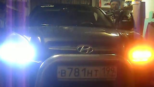 ДХО на Tucson JM (два комплекта лампочек) смотреть онлайн