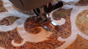 Как пришить аппликацию на швейной машине.