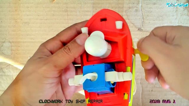toy ship "СМЕЛЫЙ" clock work, заводная игрушка смотреть онлайн