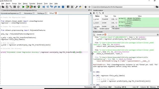 Python for Machine Learning - Polynomial Linear Regression using Scikit Learn - P9