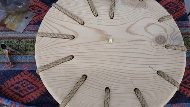 Авторские часы из доски и веревки смотреть онлайн