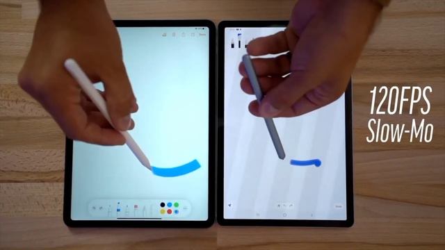 Apple Pencil vs Samsung Stylus - 9mS Vs 16mS Latency смотреть онлайн