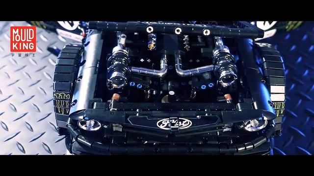 MOULD KING 13108D Ford Mustang Hoonicorn Remote Control Building Blocks Toy Set смотреть онлайн