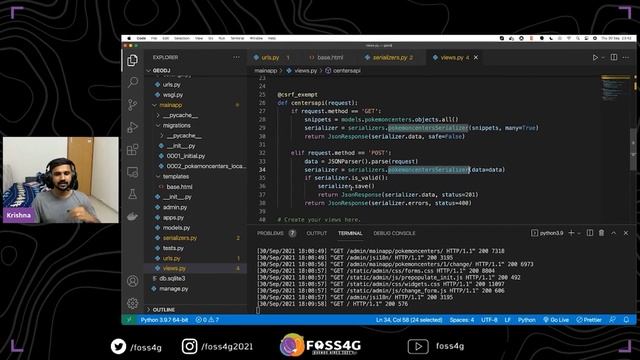FOSS4G 2021 - Creating Spatial REST APIs in 25 minutes with GeoDjango смотреть онлайн