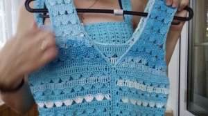 Два летних топа  крючком из Ализе Дива//Показываю на себе