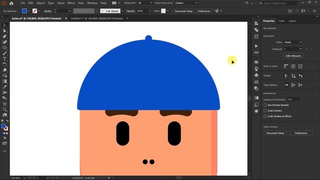 Adobe Illustrator Tutorial - Emoji Face Design - Speed Art смотреть онлайн