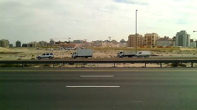 ОАЭ Дорога аэропорт Дубай - Umm Al Quwein UAE 도로 두바이 공항 - 음 알