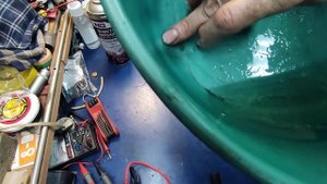 Промываем новый картридж джерон , подготовка для установки на двигатель.